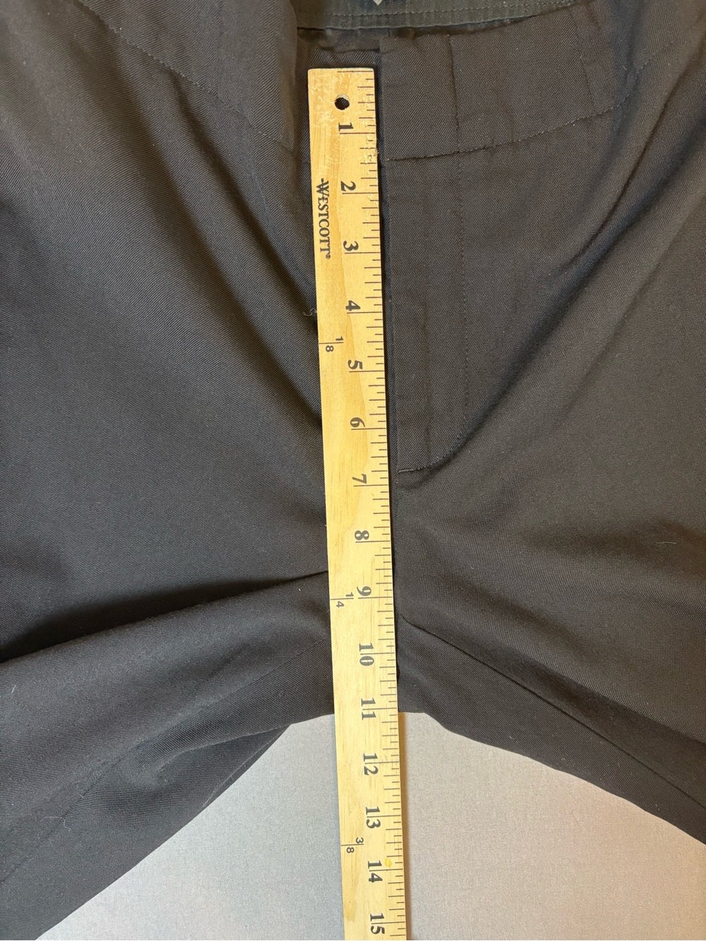 Women’s Like New Wool Banana Republic Cuffed Wide Leg Pants Size 4 - Picture 5 of 7